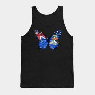 Caymanian Flag  Butterfly - Gift for Caymanian From Cayman Islands Tank Top